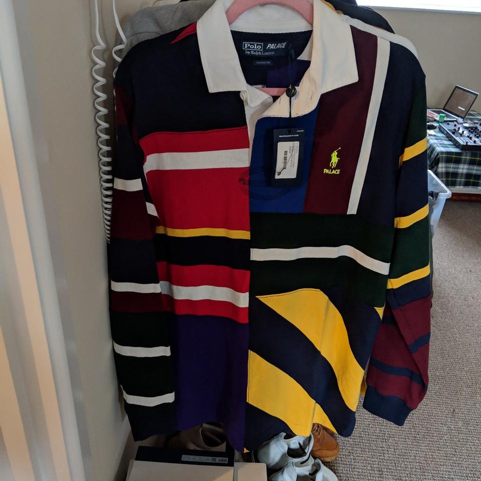 Palace X Polo Ralph Lauren Multi Colour Rugby Polo...