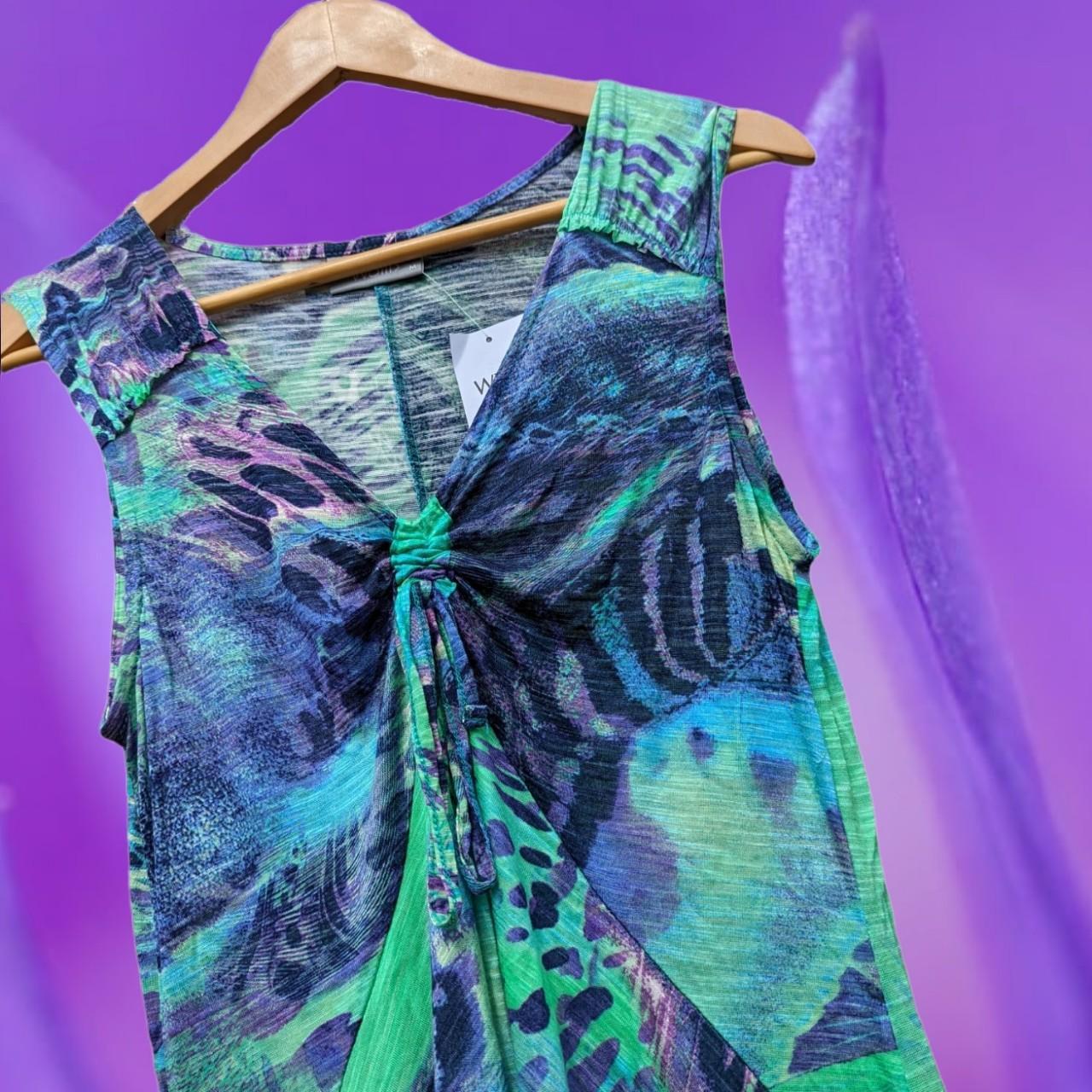 Vintage y2k hippie boho style top. Beautiful print.... Depop