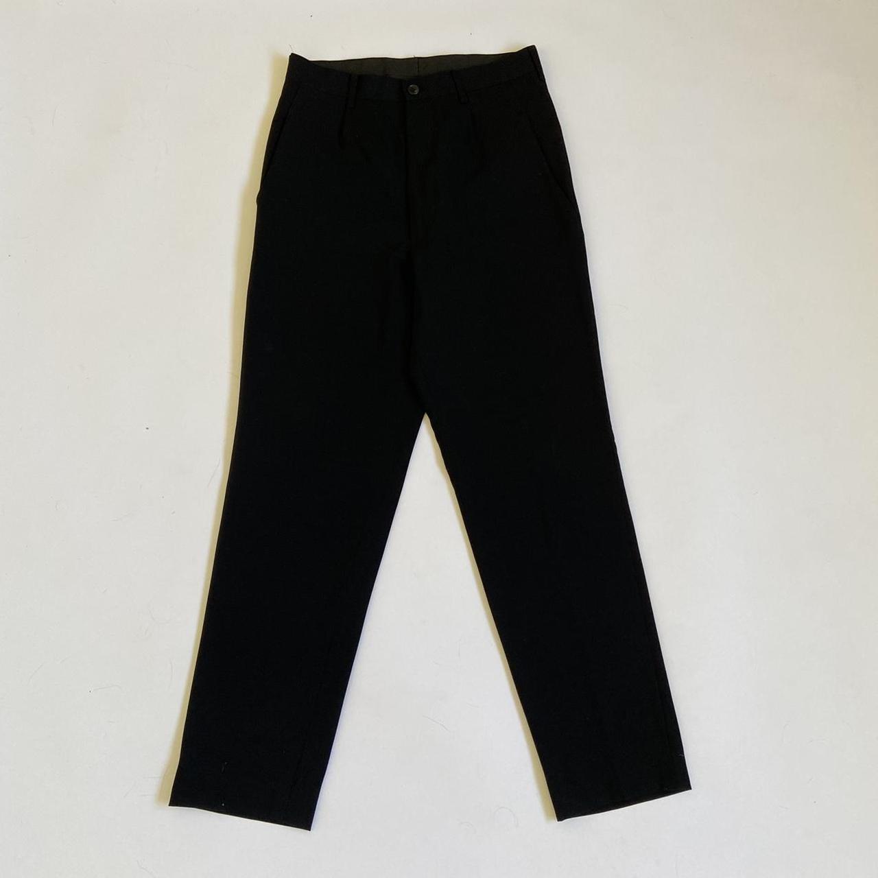 Yohji Yamamoto Men's Black Trousers | Depop