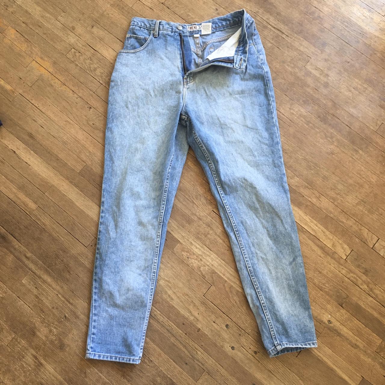 Vintage 1990s Corniche Denim men’s jeans. Light blue... - Depop