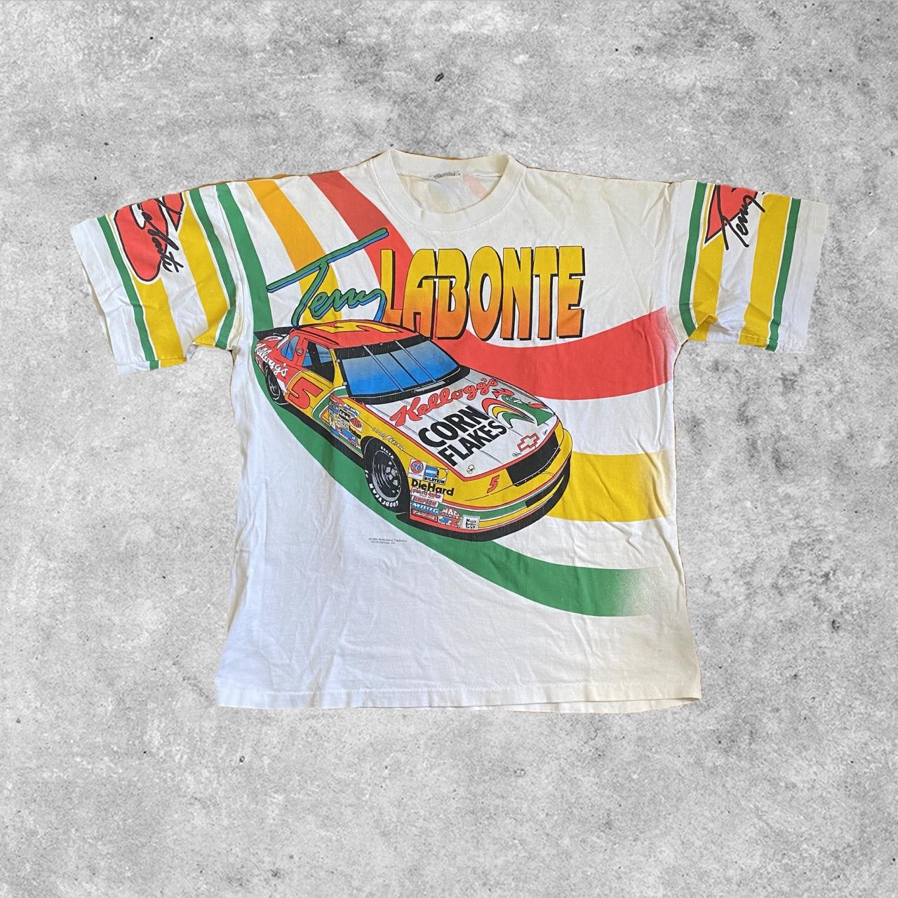 VTG RARE NASCAR TERRY LABONTE KELLOGGS RACING ALL OVER PRINT