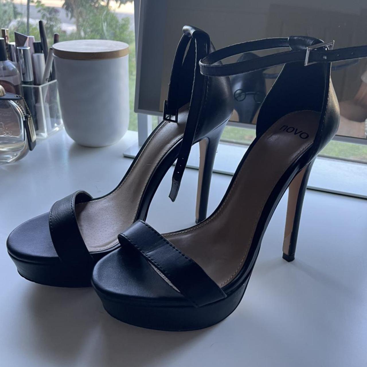 Novo Heels in Black AU women s size 5 Worn a Depop