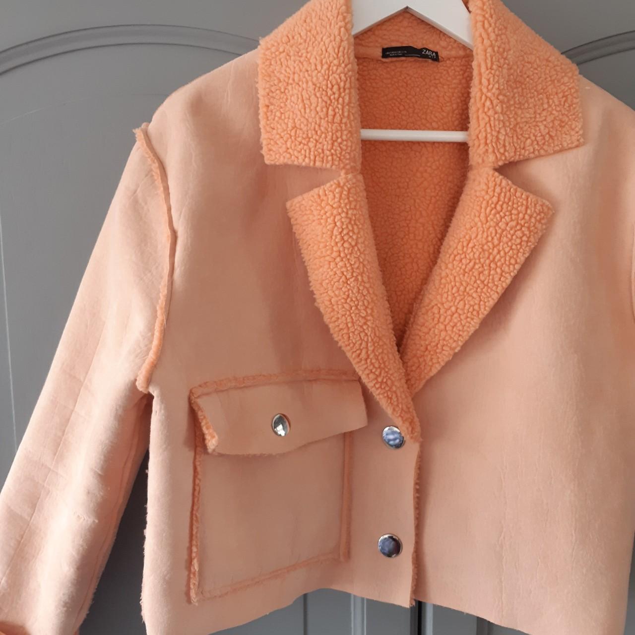 Peach jacket hot sale zara