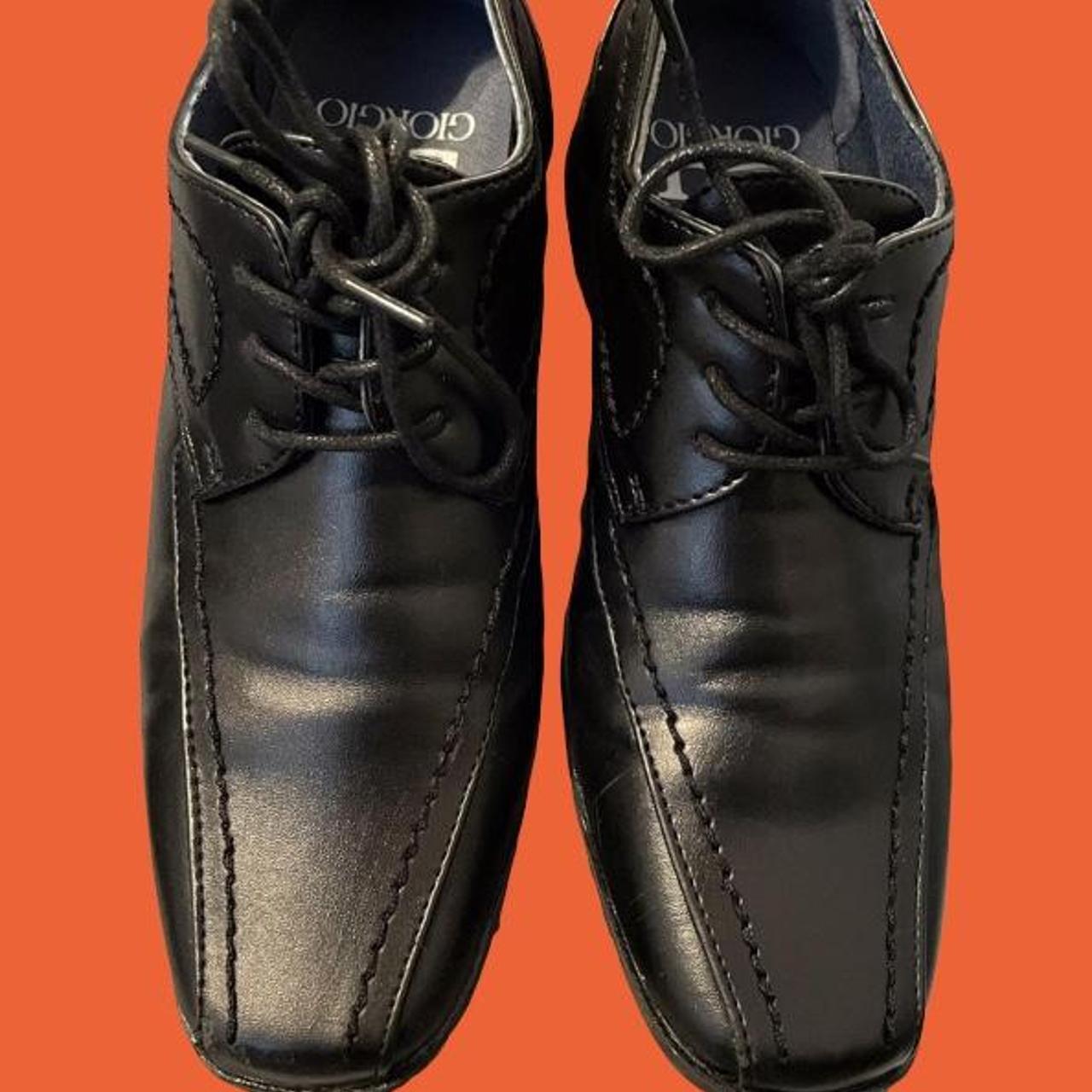 Black Dress Shoe. Junior. Size 3 EU36. Worn once to... Depop