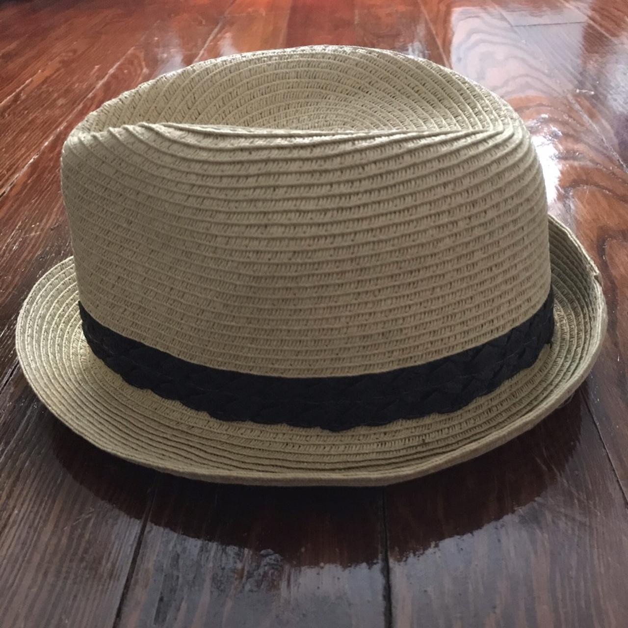 JCPenney Women's Tan and Black Hat Depop