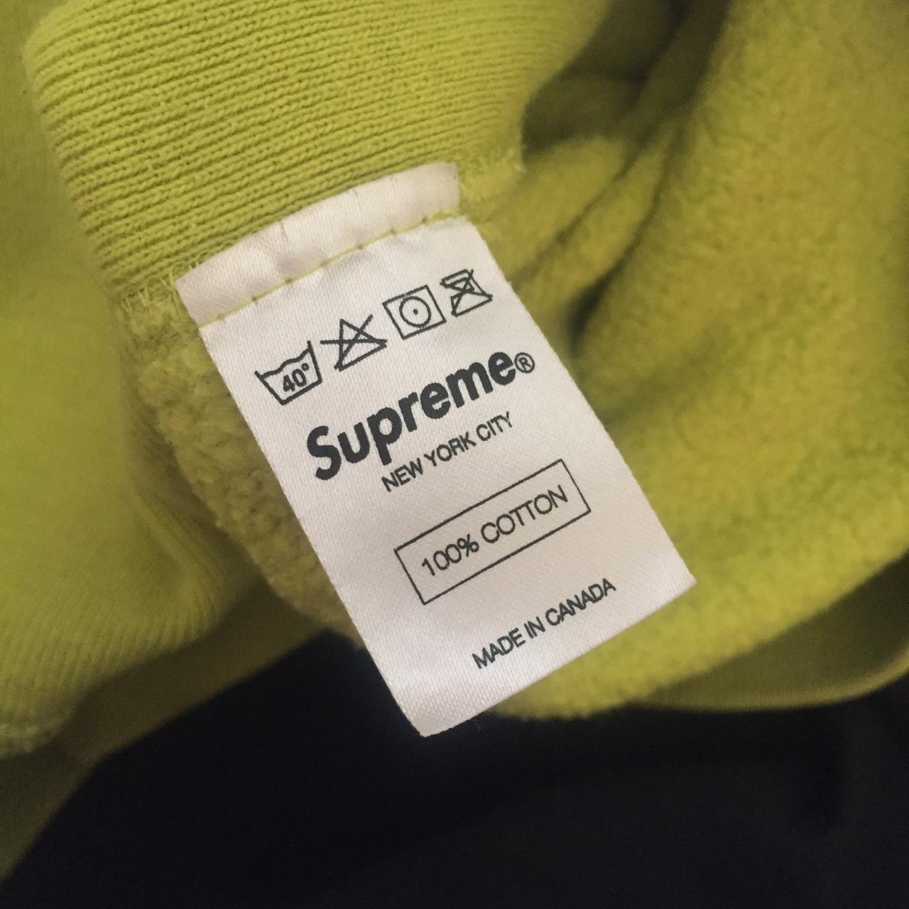Supreme ss16 arc logo long sleeve (lime green) Size - Depop