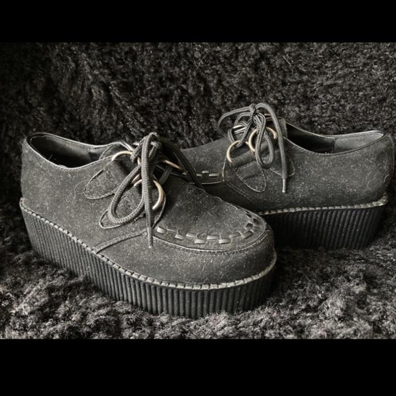 Black Platform Creepers Essex Glam brand (Demonia... Depop