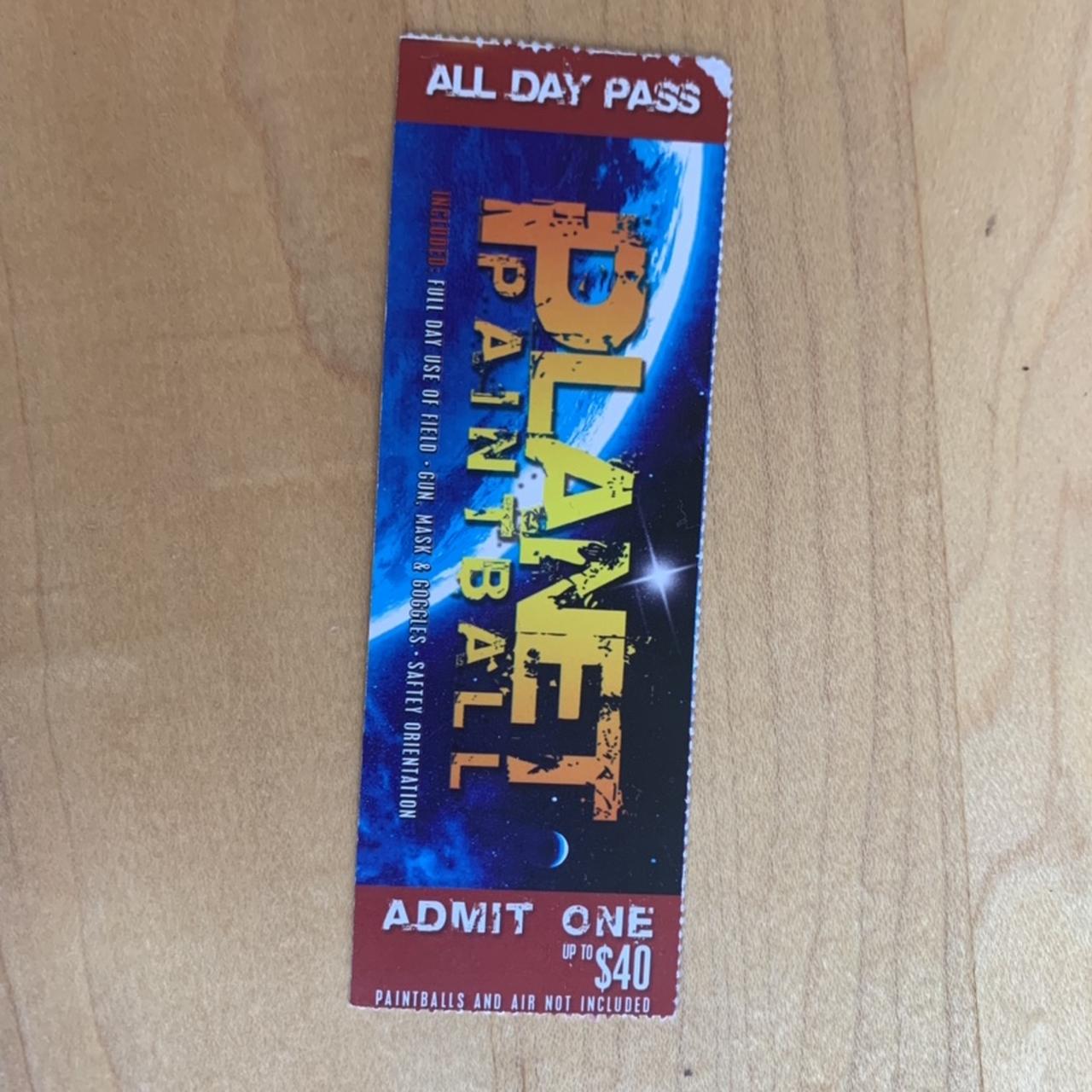 paintball tickets! i was given a whole bunch... Depop