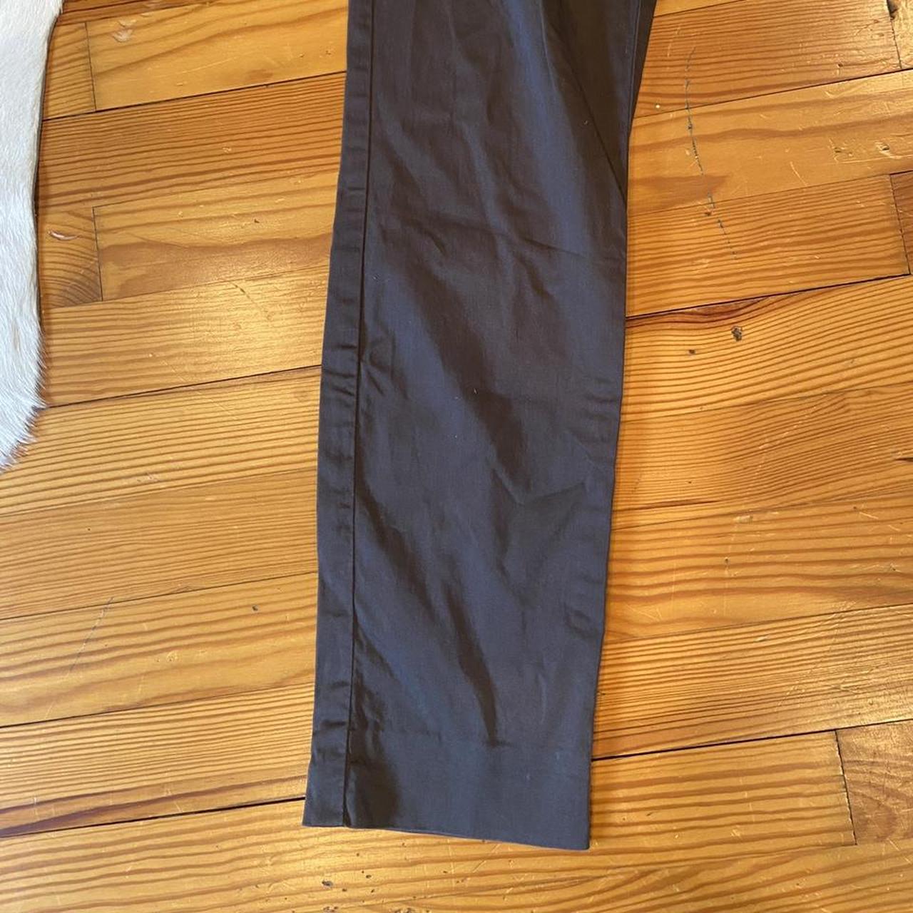 Acne studios max satin cotton slim-leg pants with... - Depop