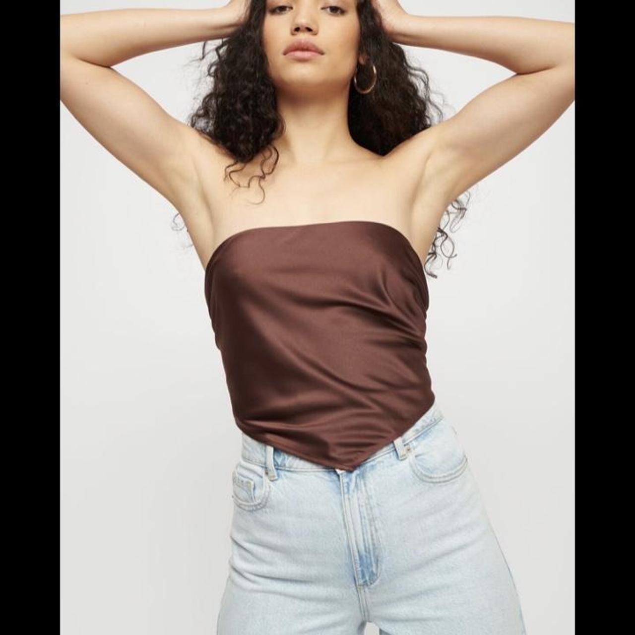 Princess Polly Womens Brown Crop Top Depop 1130