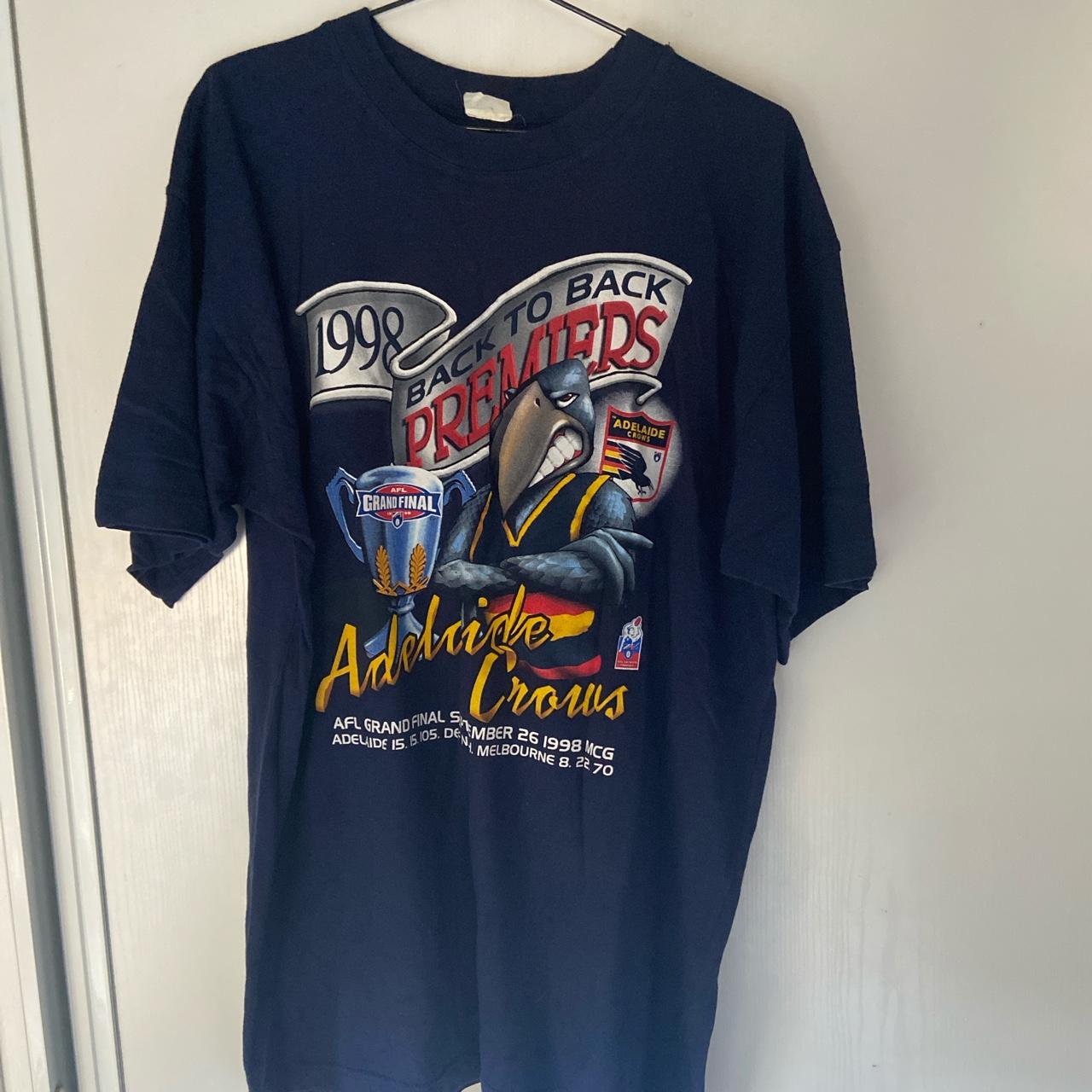 Vintage AFL Adelaide Crows 1998 ‘Back to Back’... - Depop