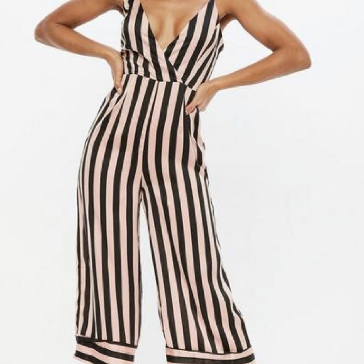 MISSGUIDED PINK JUMPSUIT UK SIZE 4 Size 4/6 Worn... Depop