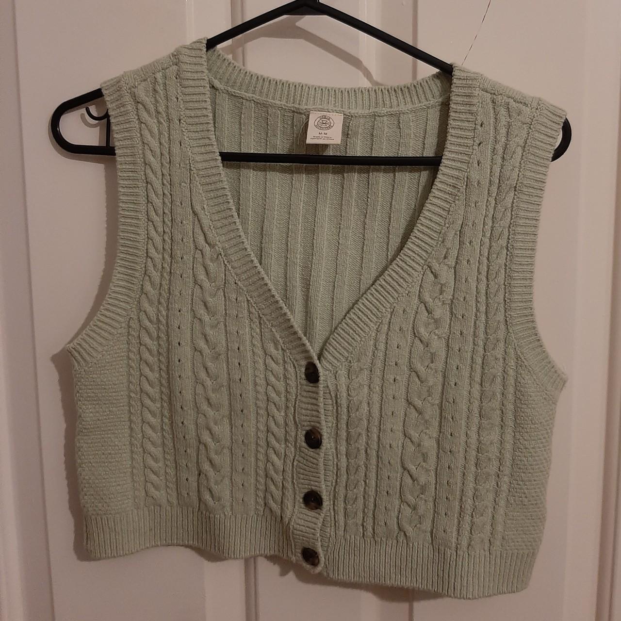 Urban Outfitters Women's Green Vest | Depop