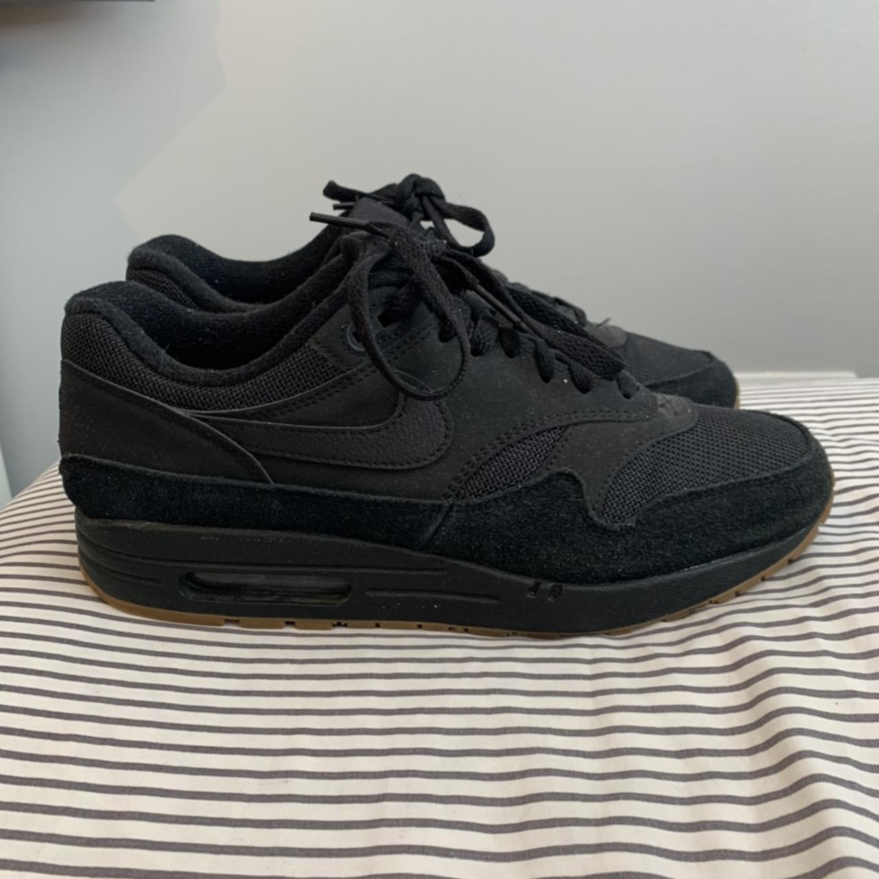 air max 1 trainers black black gum medium brown