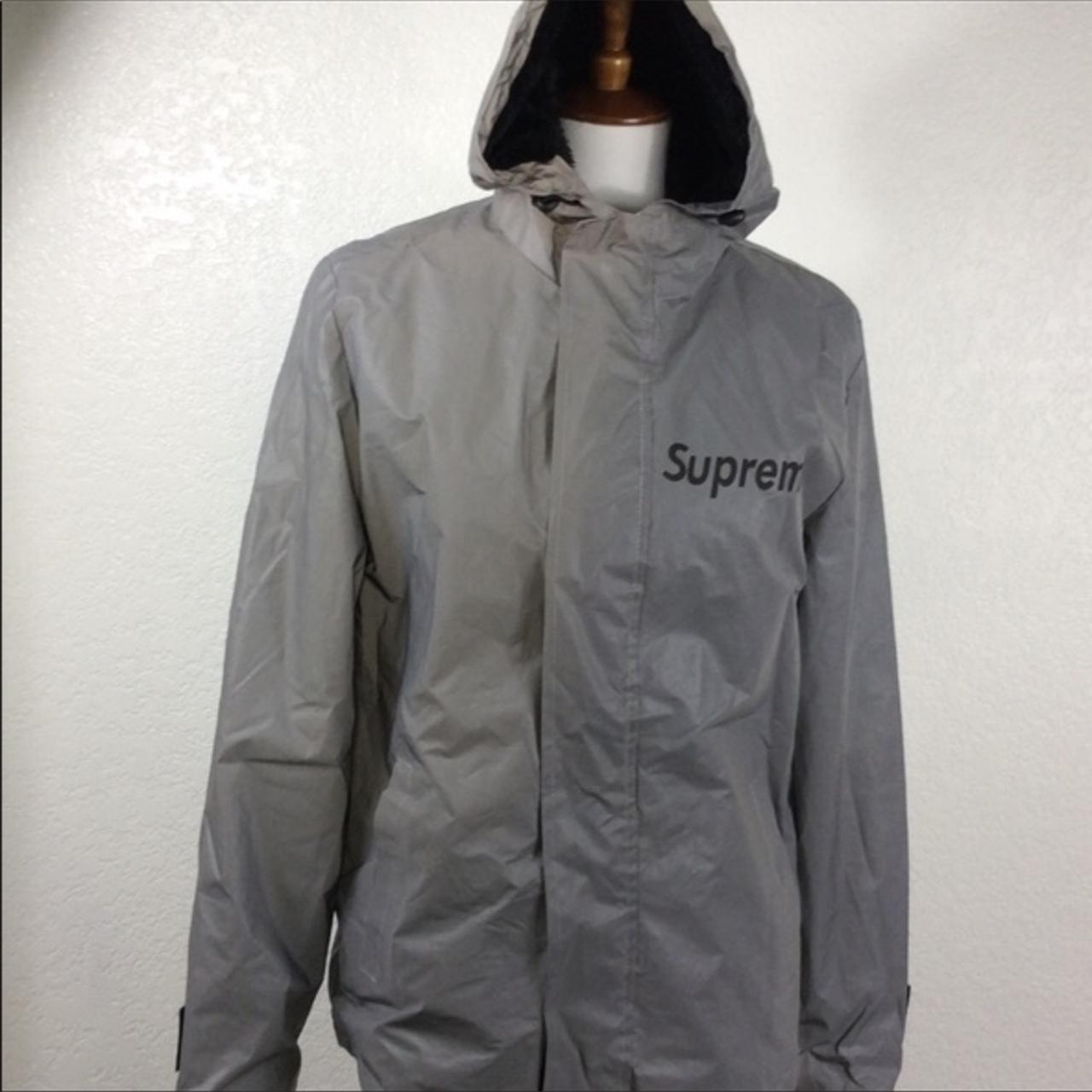 Supreme Lined REFLECTIVE Jacket 3M Small RARE. Tag... Depop