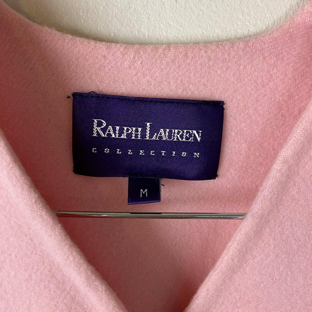 Vintage 90s Ralph Lauren Purple Label Pink Cashmere... - Depop