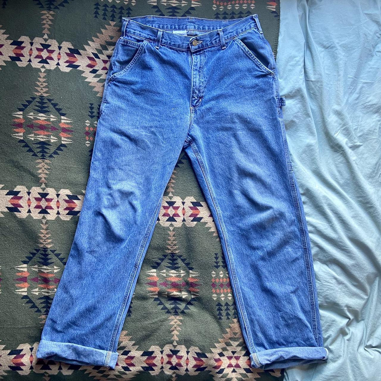 CUSTOM Vintage Carhartt Carpenter jeans with... - Depop
