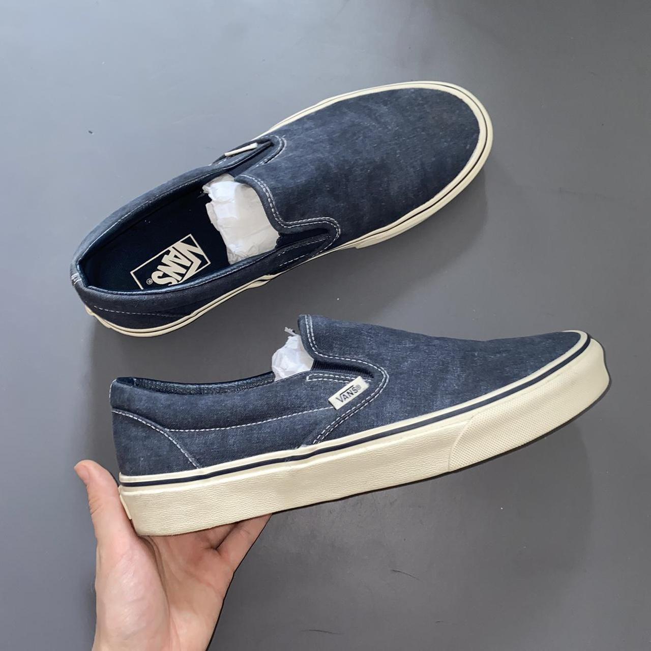 🧬 navy dark blue vans shoes 🧬 like once,... - Depop