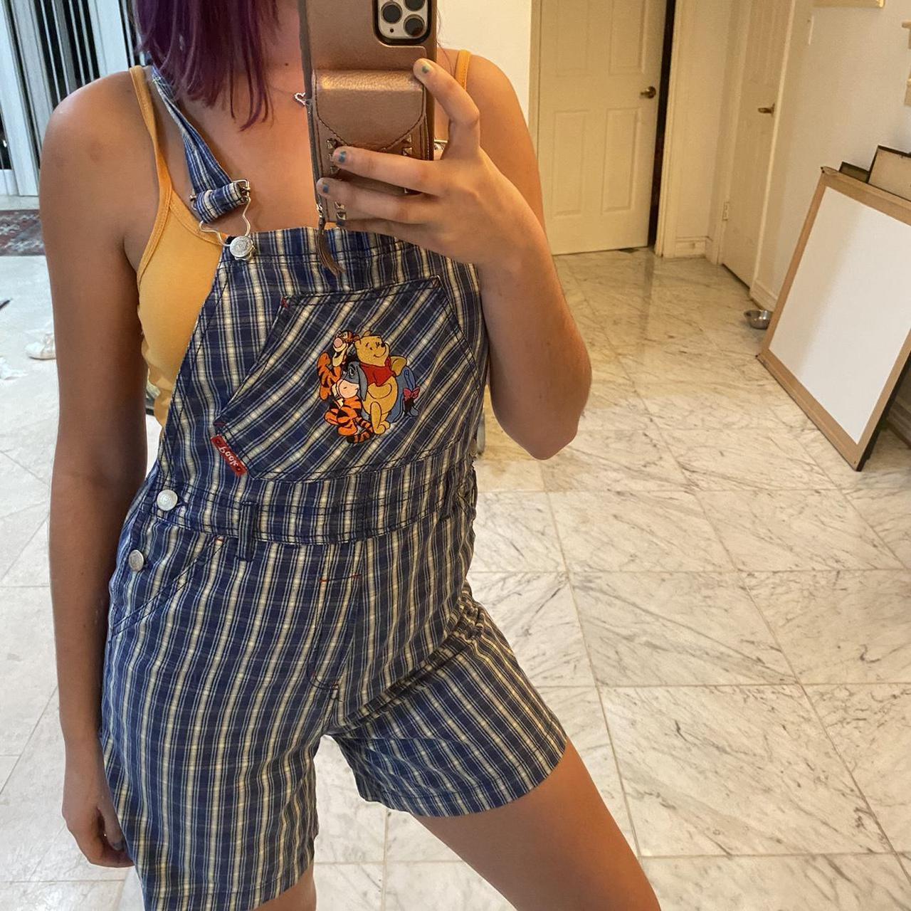 Winnie the pooh overall hot sale shorts