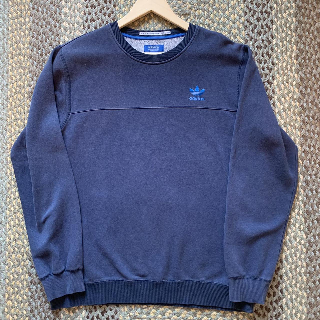 blue adidas sweatshirt vintage