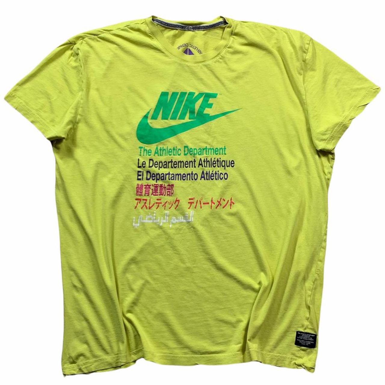 Vintage Nike Athletic Department t-shirt COND: - Depop