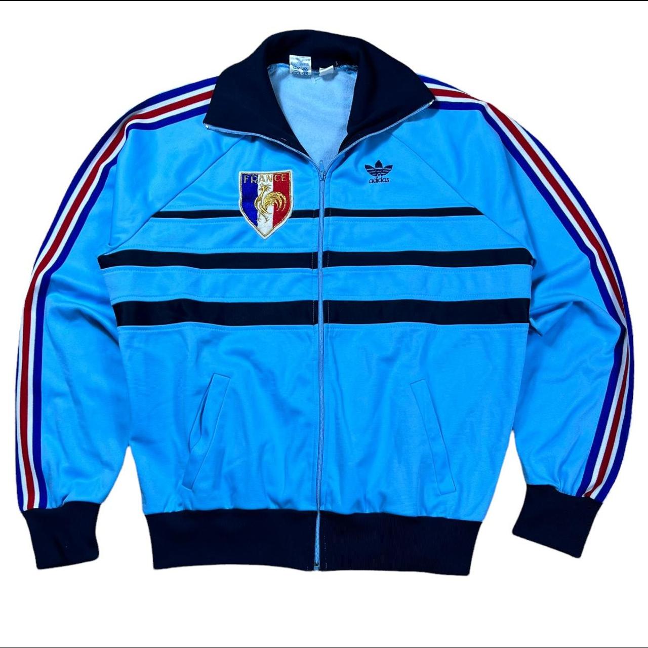 ADIDAS FRANCE SWEATSHIRT 80s MADE IN FRANCE VINTAGE...