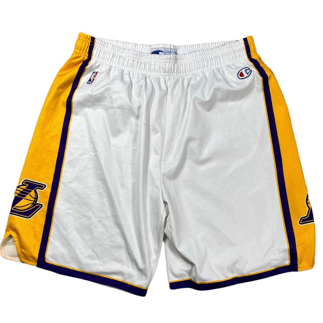 Gray, NBA Los Angeles Lakers Shorts (NBA Brand) - - Depop