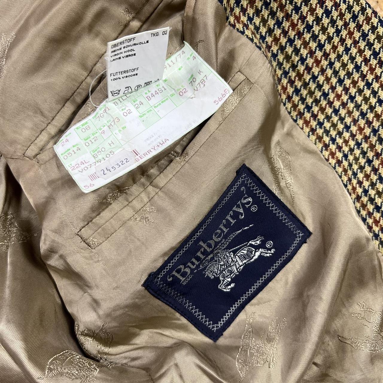 BURBERRY’S VINTAGE BLAZER JACKET SUIT WOOL PRINTED... - Depop