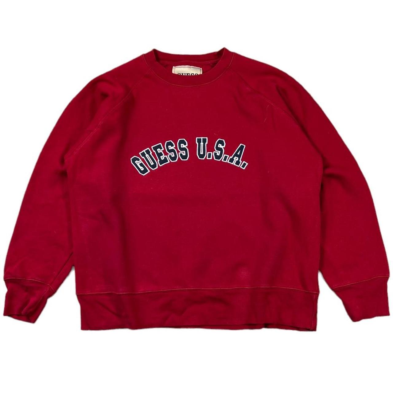 GUESS JEANS USA VINTAGE SPELLOUT SWEATSHIRT Y2K 90S... Depop