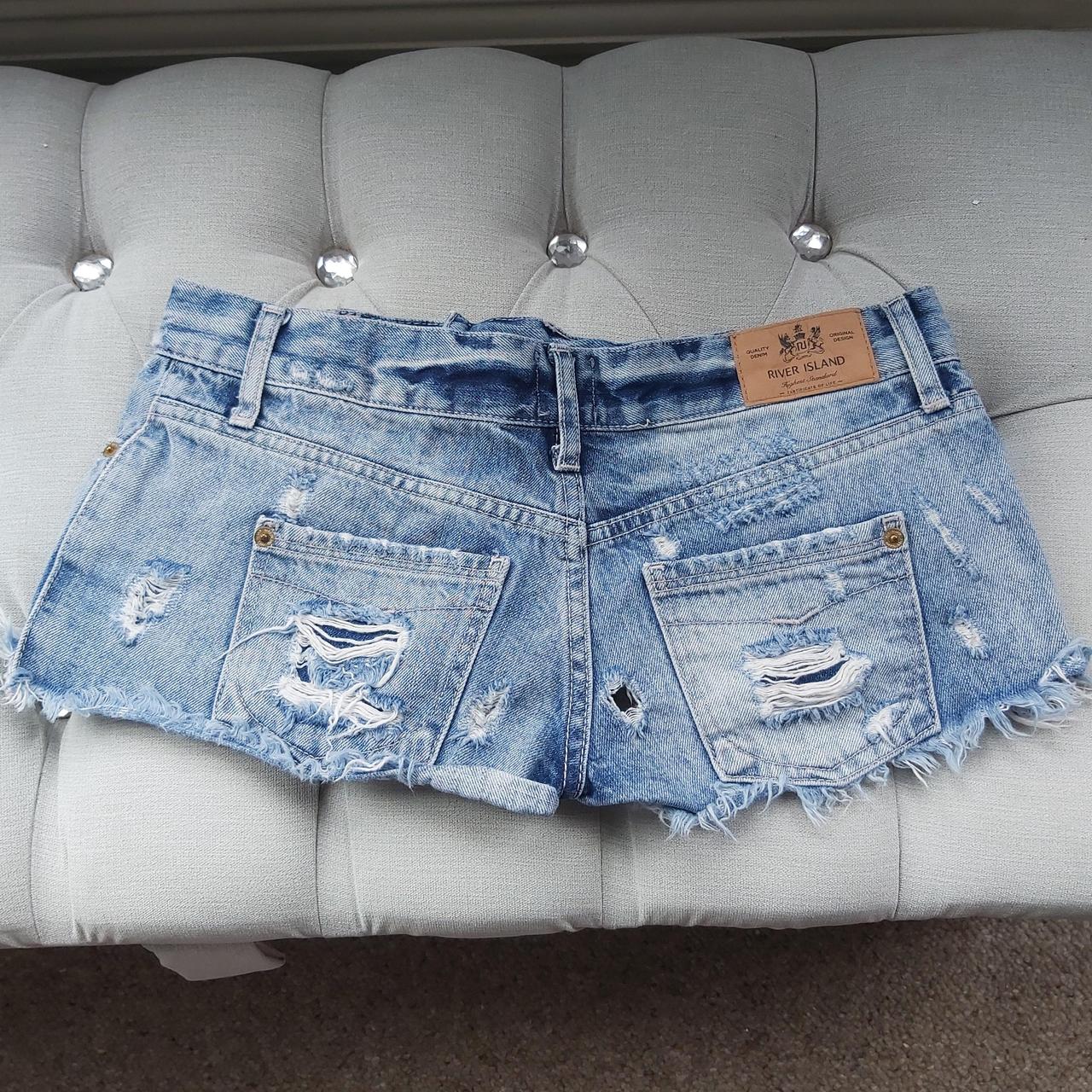 River Island Women's Blue Shorts Depop