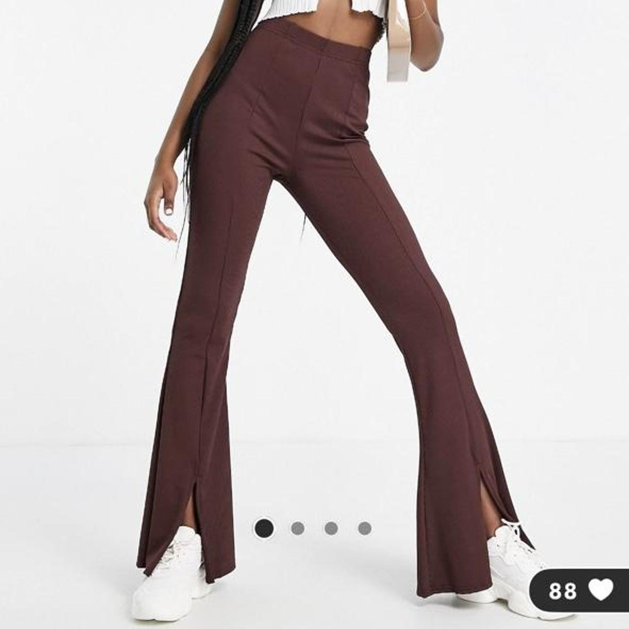 Free shipping! Miss Selfridge chocolate brown ribbed... Depop