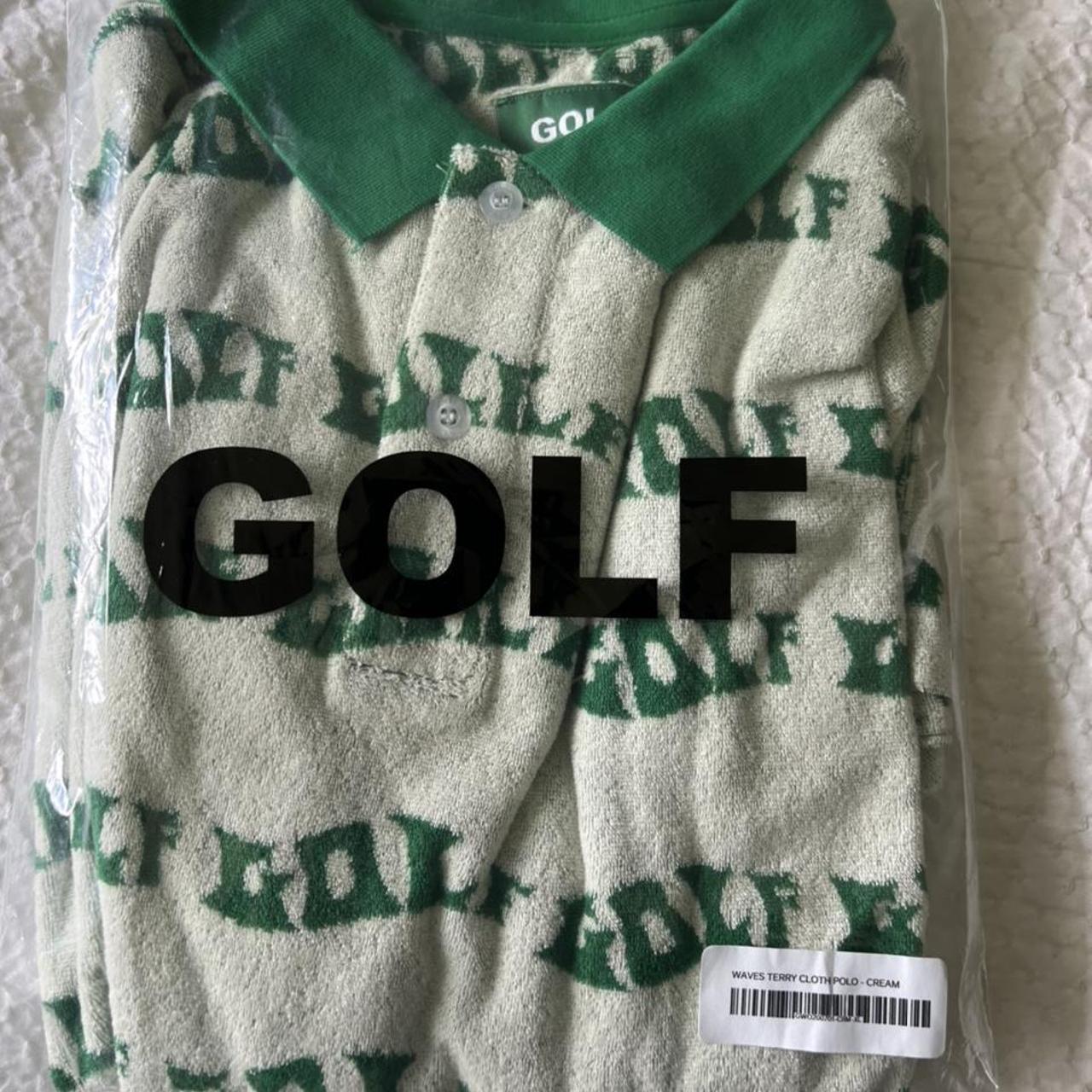 golf wang waves terry cloth cream polo ***currently...