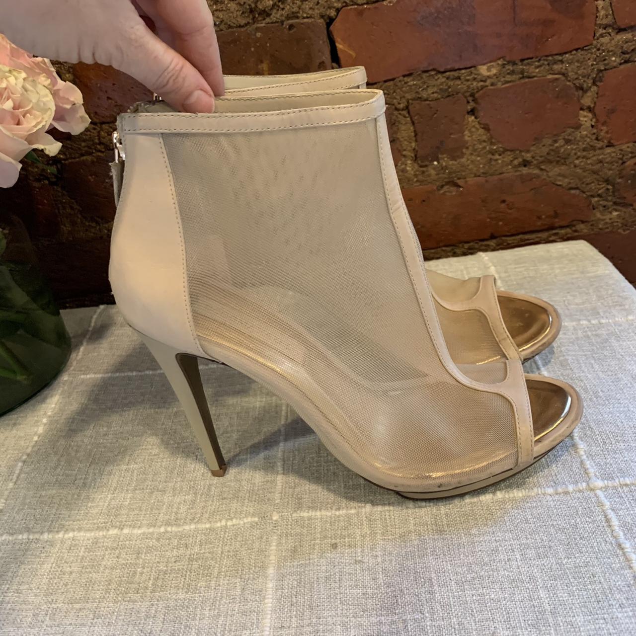 Nude mesh cage booties Vero Cuoio for BCBGMaxazria Depop