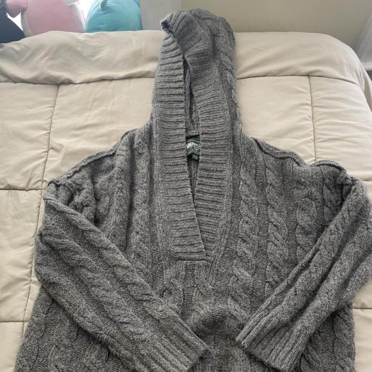 American Eagle Gray Sweater Never worn except... - Depop