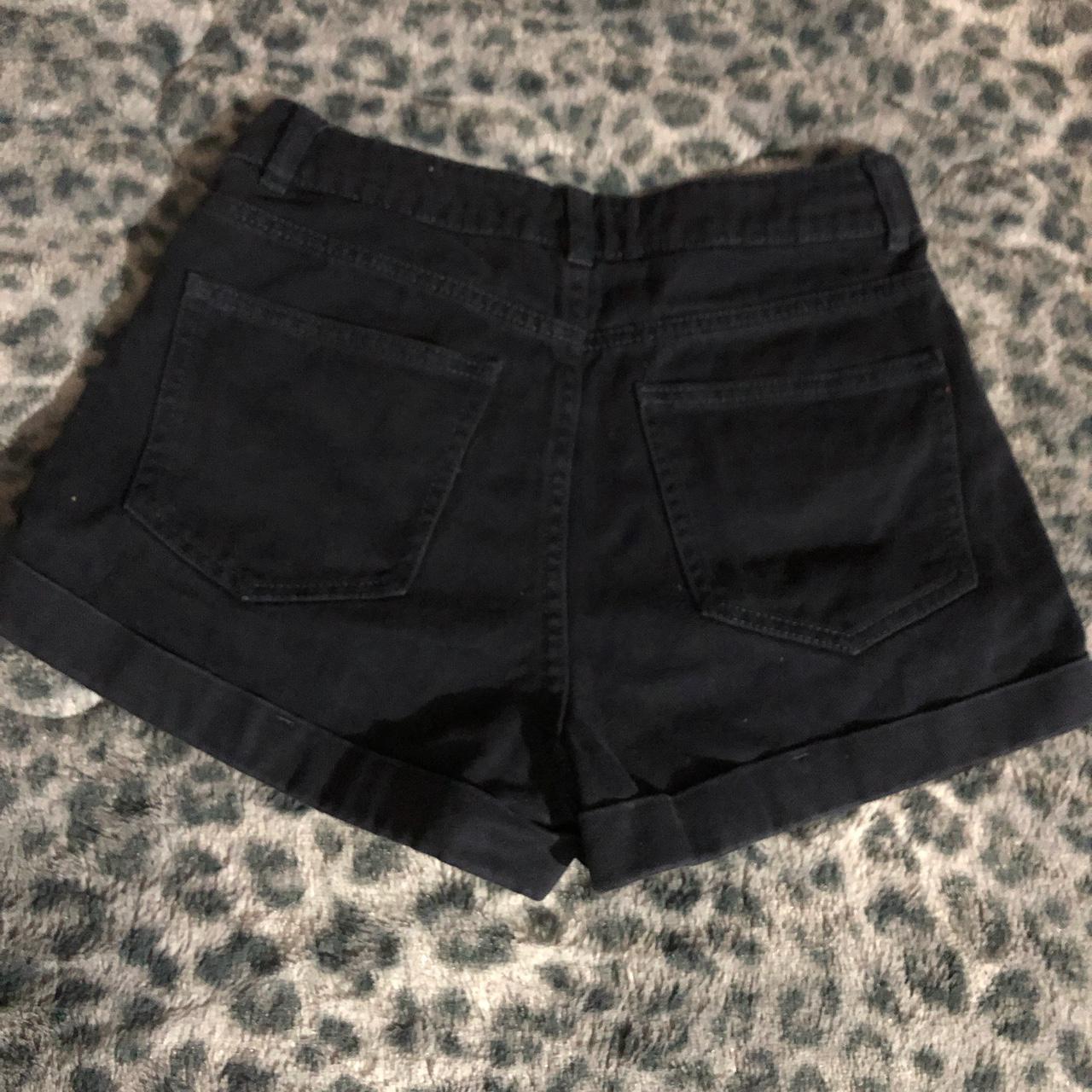 American Apparel Women's Navy Shorts | Depop