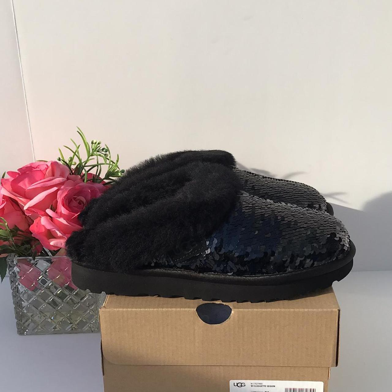 UGG Cluggette Sequin New in a box Check holographic - Depop