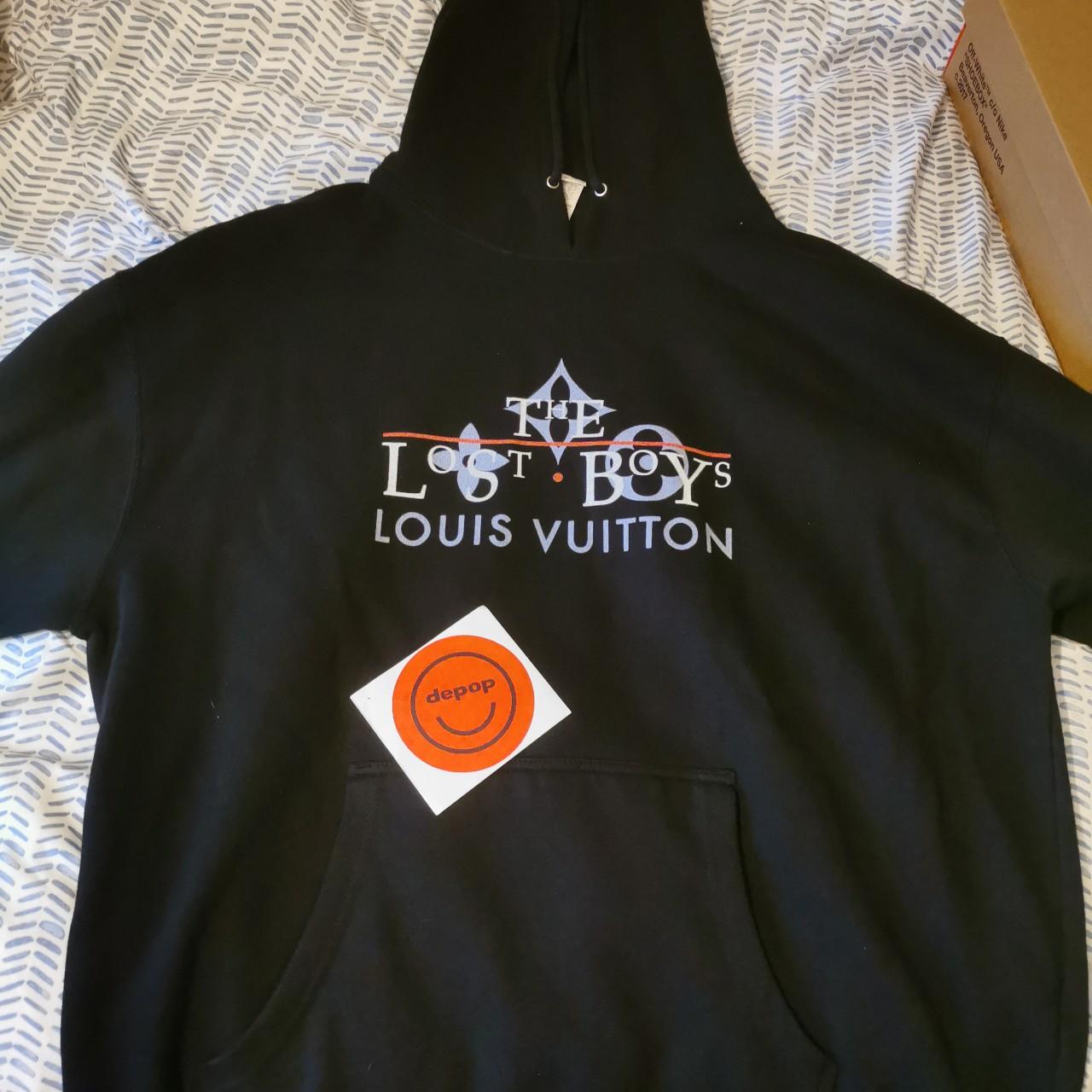 Louis Vuitton Black Cotton Hoodie For Kids, Luxury, Boycapel Vintage