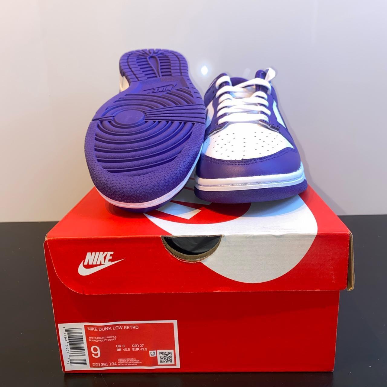 Nike Dunk Low Retro Court Purple 27.5cm 最大92%OFFクーポン - 靴