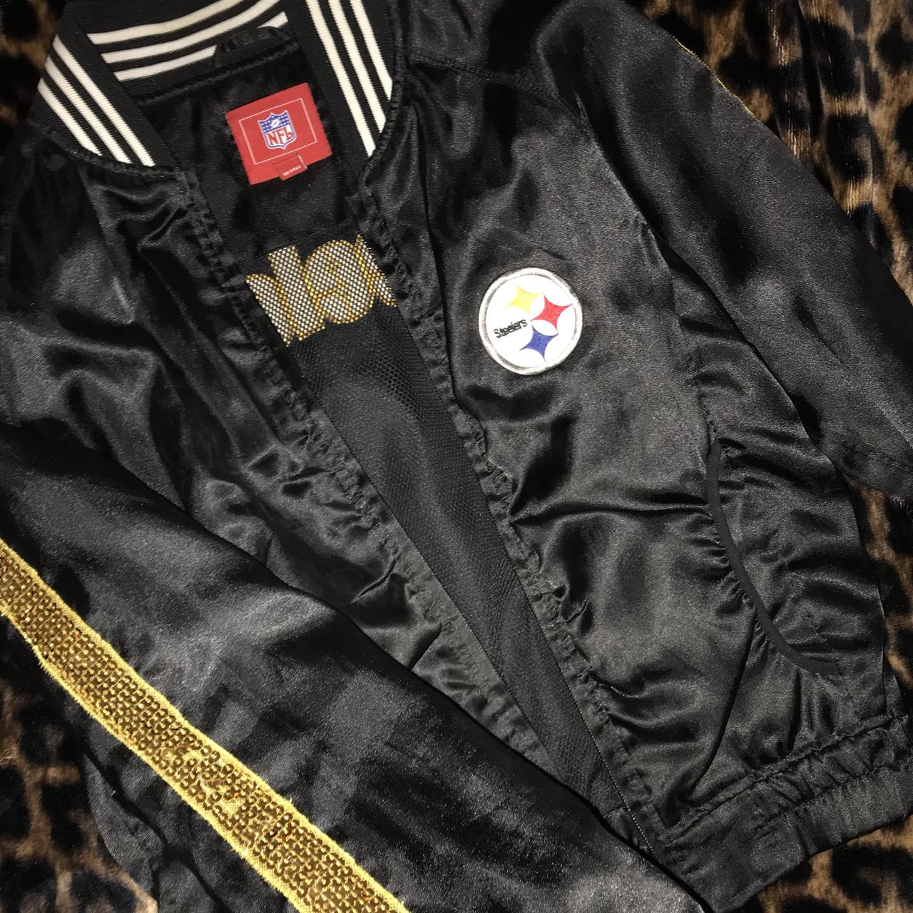 Shop Steelers Bomber Jacket  Vintage Steelers Satin Bomber Jacket