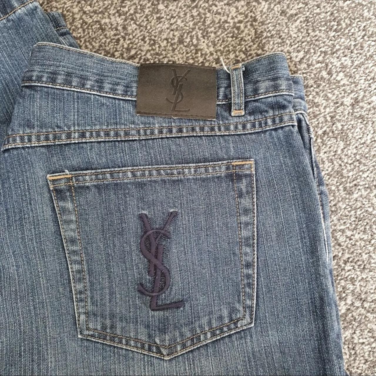 Ysl jeans straight-fit Vintage Yves Saint Laurent... - Depop