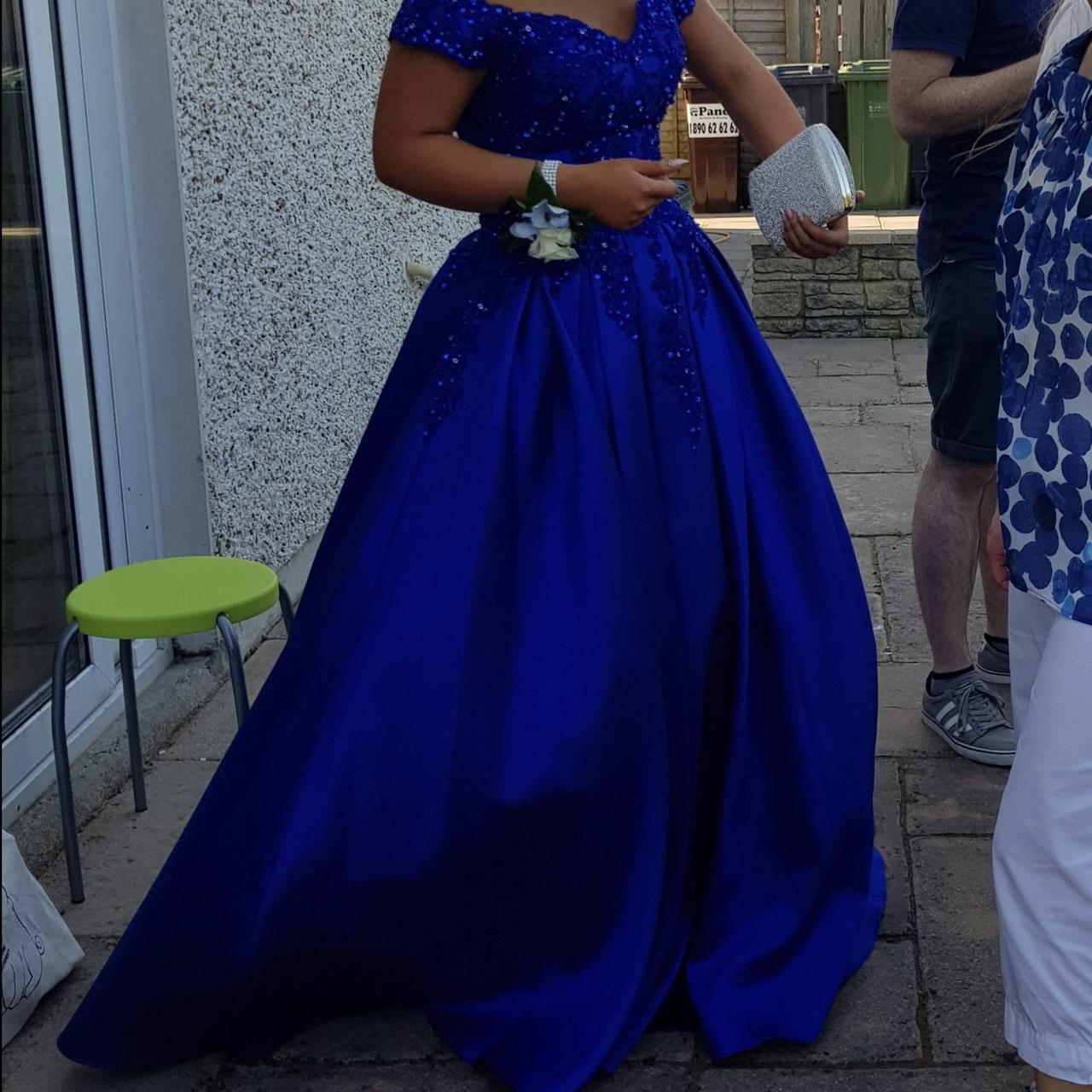 Stun royal blue debs dress bought for 550€ from debs... - Depop