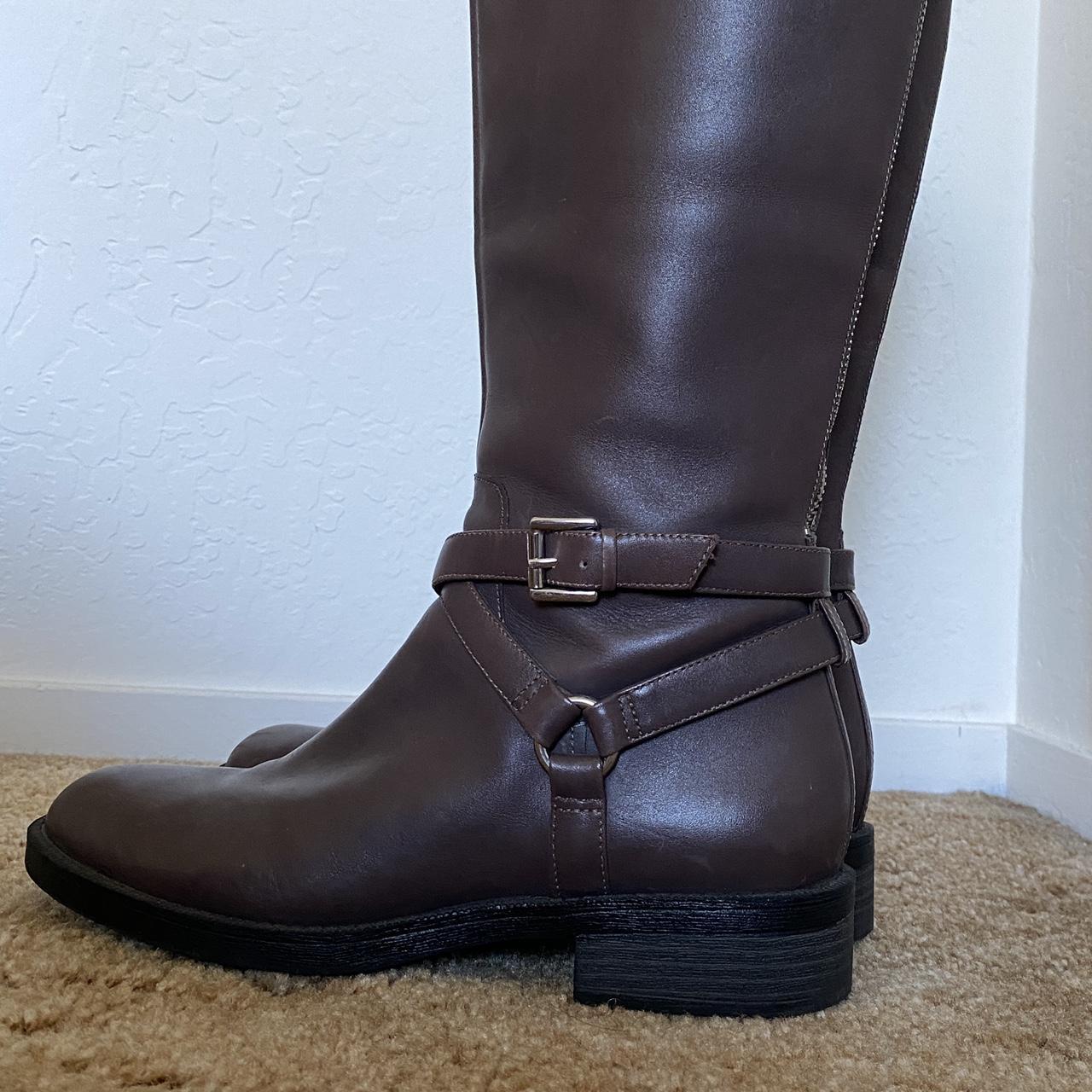 Enzo Angiolini Leather riding boots gorgeous... - Depop