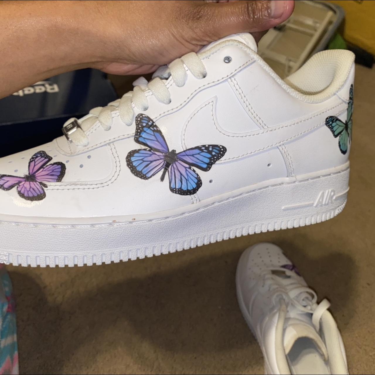 Purple Butterfly AF1, Dripcreationz