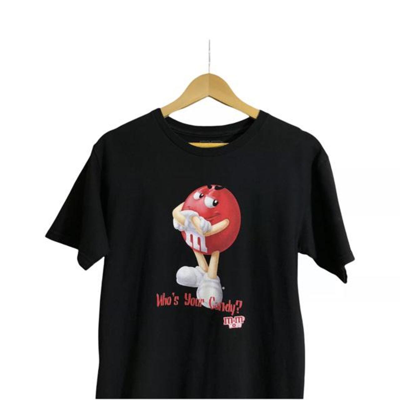 red mm shirt
