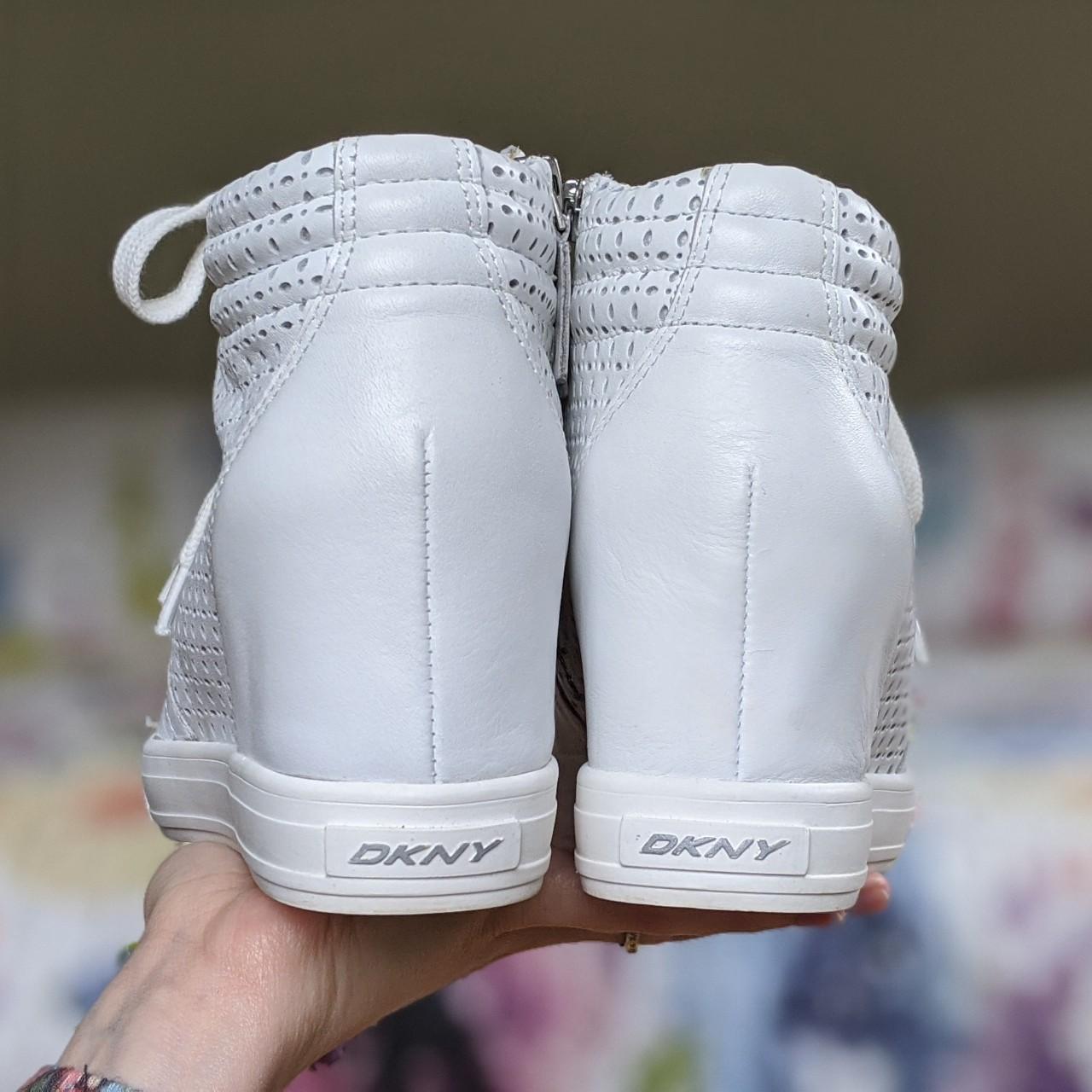 dkny wedge trainers