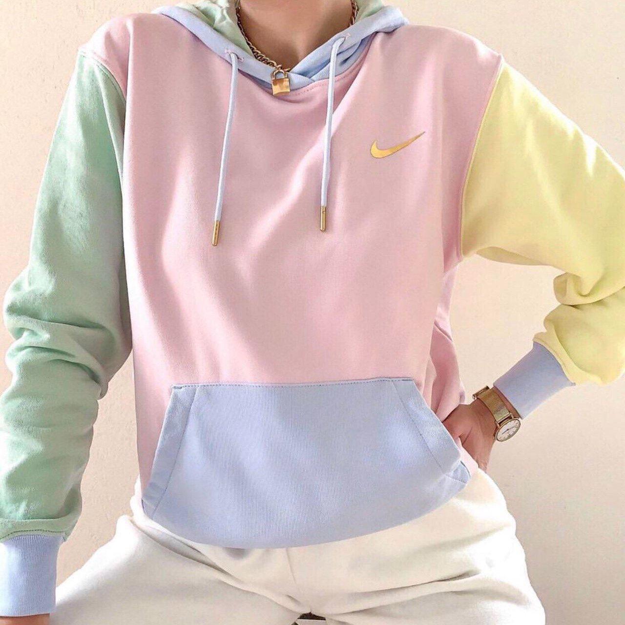 nike metallic pastel hoodie