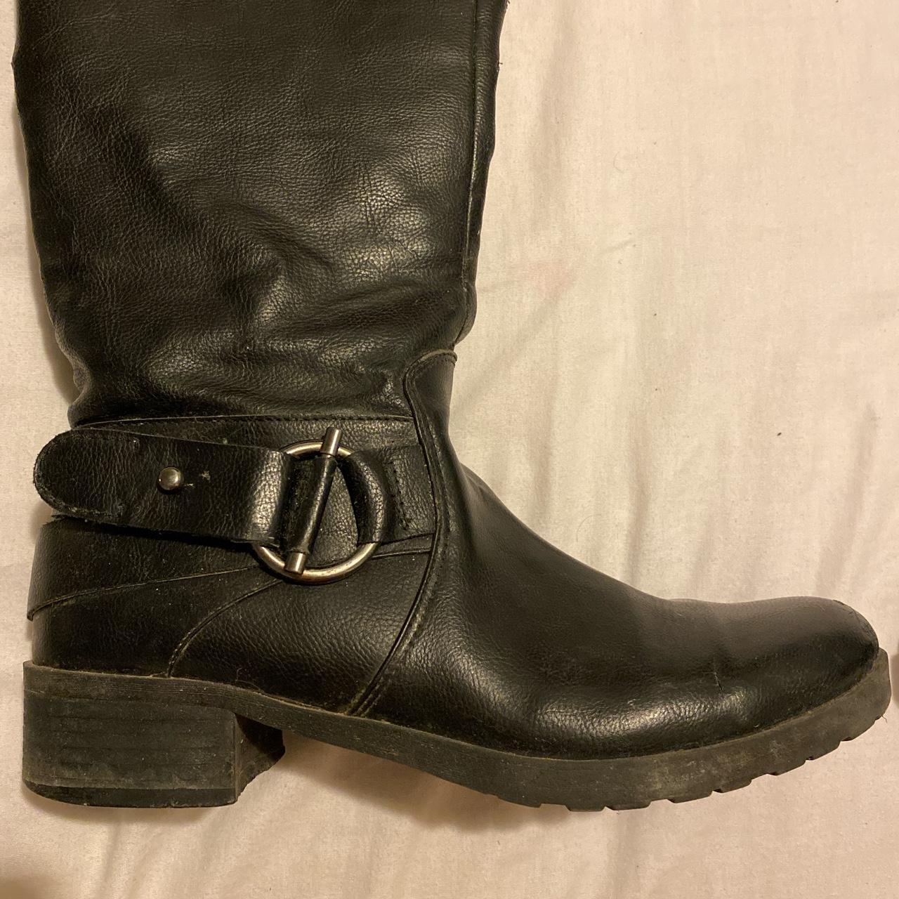 Nine West black zip-up boots. Size women’s 6.5. A... - Depop