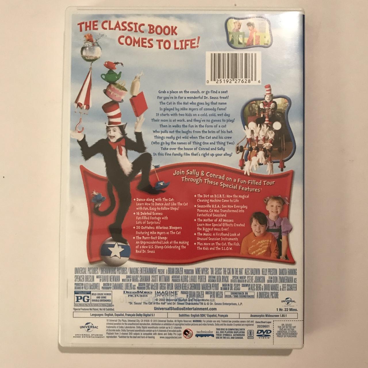 Dr. Seuss’ The Cat In The Hat DVD. The disc is in... - Depop