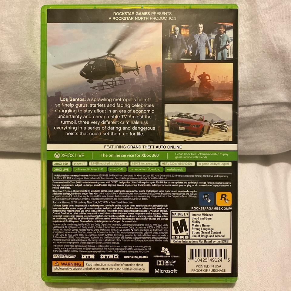 GTA V – Midia Digital Xbox 360 - 95xGames