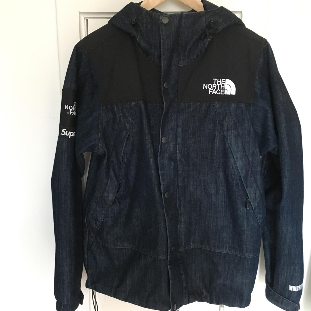 Supreme North Face Denim Dot Shot Jacket Supreme the north face